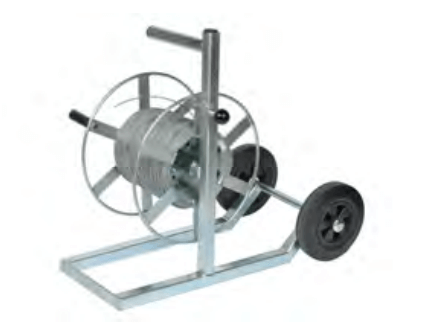 Reel with galvanized steel wire rope